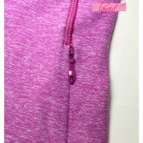 Lululemon Think Fast Long Sleeve Heathered Ultra Violet Pink Purple Ruched Top 8 - Picture 12 of 15